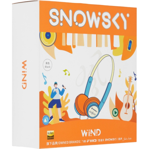 6953175741398 Наушники с микрофоном/ FIIO SNOWSKY WIND (F4411W) Чёрный фото 8