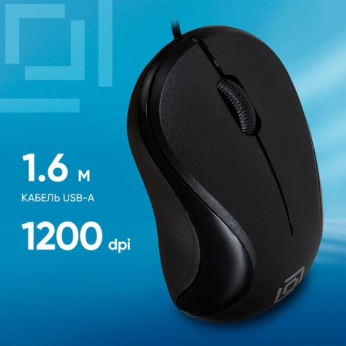 711636 Мышь Oklick 115S черный оптическая 1200dpi USB для ноутбука 3but (711636) фото 2 711636 Мышь Oklick 115S черный оптическая 1200dpi USB для ноутбука 3but (711636) фото 2