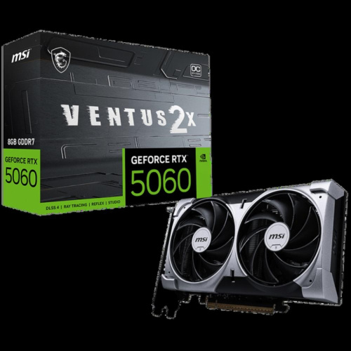 RTX50608GVENTUS2XOC Видеокарта PCIE16 RTX5060 8GB RTX 5060 8G VENTUS 2X OC MSI фото 6 RTX50608GVENTUS2XOC Видеокарта PCIE16 RTX5060 8GB RTX 5060 8G VENTUS 2X OC MSI фото 6