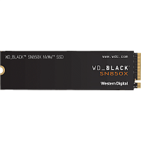 WDS400T2X0E Твердотельный накопитель/ WD SSD Black SN850X, 4000GB, M.2(22x80mm), NVMe, PCIe 4.0 x4, 3D TLC, R/W 7300/6600MB/s, IOPs 1 200 000/1 100 000, DRAM buffer 4096MB, TBW 1200, DWPD 0.3 (12 мес.)