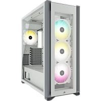 CC-9011227-WW Корпус без блока питания/ Case Corsair iCUE 7000X RGB, Full-Tower, TG, 4x140mm RGB, 4xUSB-A 3.0, 1xUSB 3.2 Type-C, E-ATX, ATX, mATX, mITX White