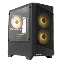 M330-TGBK-ARGB Корпус без блока питания/ Case HSPD M330, Mesh Mini-tower, Black, TG, 0.6 SPCC, 3x120mm ARGB (M11-120) mATX, mITX 175/330/160mm 2x2.5", 2x3.5", 4xPCI 1xUSB-A 3.0, 2xUSB-A1.0 365x216x405mm