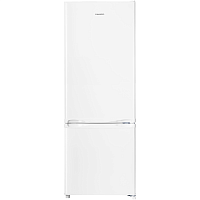 MFF150W Холодильник MAUNFELD/ Холодильник MAUNFELD MFF150W, ВхШхГ 1485х540х540 мм, DeFrost, стандартный компрессор, полезный объем 194 л, объем холодильной камеры 147 л, объем морозильной камеры 54 л, механическое управление, R600A, энергоэффективность А+