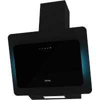 KHC67590GN Вытяжка Korting/ Наклонная, 60 см, 800 м3/ч., 3 режима, отвод / циркуляция, черный цвет