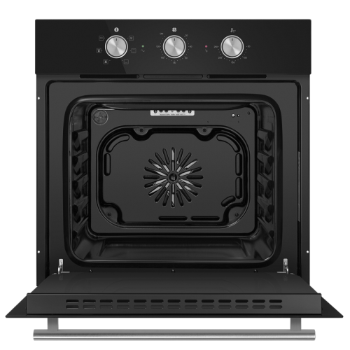 OEF606BK Шкаф духовой электрический HOMSair/ электрический, встраиваемый, механическое управление, 60 л., конвекция, гриль, таймер, черный фото 3
