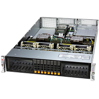 SYS-222H-TN Серверная платформа/ Supermicro Server SYS-222H-TN 2U (2x LGA4710 / 32x DDR5 RDIMM / 8x Hs 2.5" NVMe / 3x PCIe 5.0 x16 / 2 / 2x PCIe 5.0 x8 / 1x OCP 3.0 / 10GbE RJ45 X710-AT2 / 2x 1600W Power) (8 NVME config)
