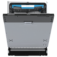 KDI60984 Встраиваемая посудомоечная машина KORTING/ Встраиваемая посудомоечная машина KORTING, 60 см, 3 корзины, 14 комплектов, регулировка высоты Easy Lift, электронное/сенсорное управление, цифровой дисплей, 8 программ, отложенный старт, LED освещение,