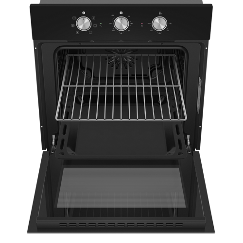 OEF606BK Шкаф духовой электрический HOMSair/ электрический, встраиваемый, механическое управление, 60 л., конвекция, гриль, таймер, черный фото 4