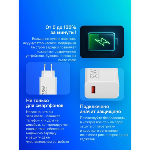 BHR9956EU Сетевое зар./устр. Xiaomi BHR9956EU 33W 3A (PD) USB универсальное белый фото 2 BHR9956EU Сетевое зар./устр. Xiaomi BHR9956EU 33W 3A (PD) USB универсальное белый фото 2