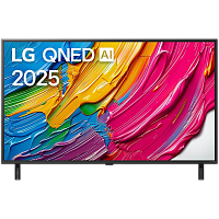 43QNED80A6A.ARUG Телевизор ЖК 43'' LG/ 43", Ultra HD, Dynamic QNED Color, Local Dimming, Smart TV, WebOS, Wi-Fi, DVB-T2/C/S2, MR, 60Hz Native, 2.0ch (20W), 2 HDMI, 2 USB, 2 Pole, Charcoal Black, 2025