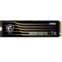 S78-440L1G0-P83 MSI SSD SPATIUM M480 Pro, 1000GB, M.2(22x80mm), NVMe, PCIe 4.0 x4, 3D TLC, R/W 7400/6000, IOPs 750 000/1 000 000, DRAM buffer 1024MB, TBW 700, DWPD 0.38 (5 лет)