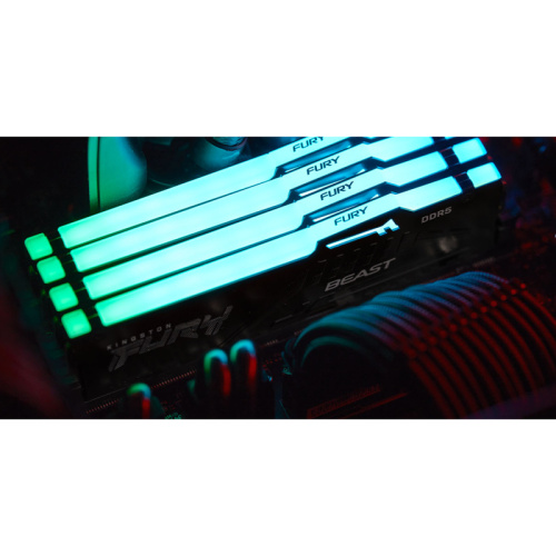 KF556C36BBEA-8 Память оперативная/ Kingston 8GB 5600MT/s DDR5 CL36 DIMM FURY Beast RGB EXPO фото 7