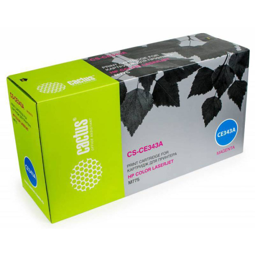 -/ Картридж лазерный Cactus CS-CE343A CE343A пурпурный (16000стр.) для HP CLJ M775