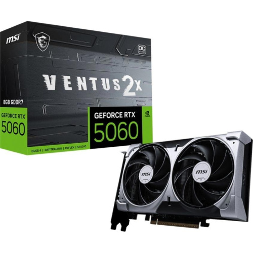 RTX50608GVENTUS2XOC Видеокарта PCIE16 RTX5060 8GB RTX 5060 8G VENTUS 2X OC MSI фото 5 RTX50608GVENTUS2XOC Видеокарта PCIE16 RTX5060 8GB RTX 5060 8G VENTUS 2X OC MSI фото 5