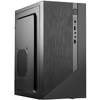 FZ-015 Корпус без блока питания/ Case Forza mATX, w/o PSU, 2xUSB2.0, Black, w/o FAN, no power cord