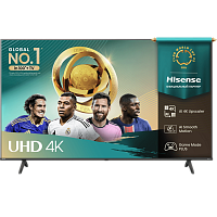 50A6QRU Телевизор ЖК 50'' Hisense/ 50", Ultra HD, VA, Smart TV (ОС VIDAA U8.5), Wi-Fi, DVB-T2/C/S2, 2х7W, CI+(1.4), 3хHDMI, 2хUSB, Works with Alexa, Alexa Built-in, VIDAA Voice, Yandex, Black, 2025