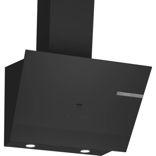 DWK67PJ60T Наклонная вытяжка для настенного монтажа, максимальная производительность 700м3/ч, 60см, цвет: черный ,touch control