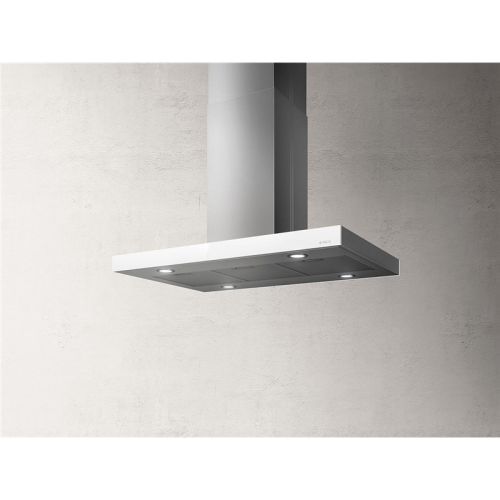 JOYISLANDWHIX/A/90-PRF0104629A Вытяжной шкаф ELICA/ островная, 90 см, 710 м3/ч, нержавеющая сталь + белое стекло