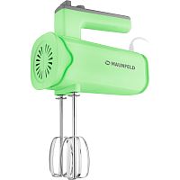MF-331GR Миксер MAUNFELD/ Миксер MAUNFELD, мощность 300 Вт, 8 скоростей, 4 насадки, защита от перегрева, цвет зеленый