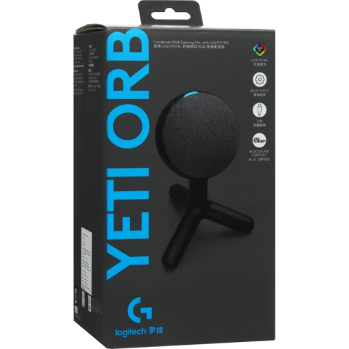 988-000551 Микрофон/ Logitech USB Gaming Microphone Yeti Orb, Black фото 8