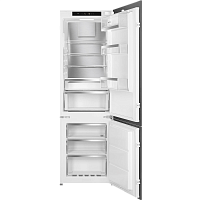 C9174TN5D Встраиваемый холодильник Smeg/ Встраиваемый холодильник Smeg, ВхШхГ 1780х546х549 мм, полный NoFrost, скользящие направляющие, перенавешиваемая дверь, объем 248 л, LCD дисплей с сенсорным управлением, LED освещение, акустический сигнал при открыт