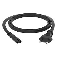 GCR-54270 GCR PRO Кабель питания черный, 5.0m, плоская вилка - C7, 2*0,75mm, медь