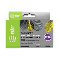 -/ Картридж струйный Cactus CS-LC1240Y желтый (12мл) для Brother MFC-J6510/6910DW