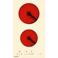 Встраиваемые электрические панели Graude/ Электрическая стеклокерамическая варочная панель, 288 х 51 х 520 мм, Сенсорное управление,  9 ступеней нагрева, Функция таймера, Двойная и овальная варочные зоны, Индикация остаточного тепла,Автоматическое отключе