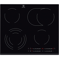 Встраиваемая электрическая панель ELECTROLUX/ Электрическая,  59х52, стеклокерамика, независимая, черная