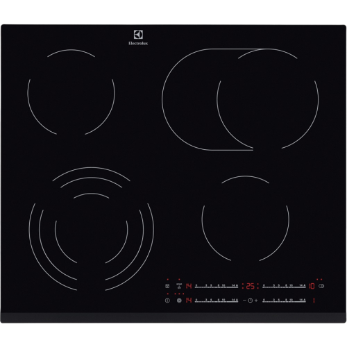 Встраиваемая электрическая панель ELECTROLUX/ Электрическая, 59х52, стеклокерамика, независимая, черная Встраиваемая электрическая панель ELECTROLUX/ Электрическая, 59х52, стеклокерамика, независимая, черная