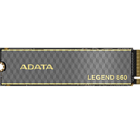 SLEG-860-2000GCS Твердотельный накопитель/ ADATA SSD LEGEND 860, 2000GB, M.2(22x80mm), NVMe 1.4, PCIe Gen 4x4, 3D NAND, R/W 6000/5000MB/s, IOPs н.д./н.д., TBW 640, DWPD 0.2 (5 лет)