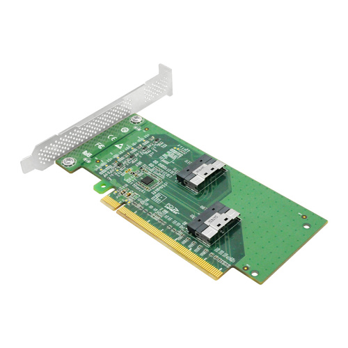 LRNV9F14 Адаптер для SSD/ PCIe x16 to Two SlimSAS SFF-8654 8i Adapter фото 2 LRNV9F14 Адаптер для SSD/ PCIe x16 to Two SlimSAS SFF-8654 8i Adapter фото 2