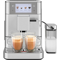 5KES8558ESX Автоматическая эспрессо-машина KitchenAid, 2.2 л, одновременное приготовление двух чашек, 3 уровня крепости кофе, автоматическая очистка, автоматическая декальцинация, цветной дисплей, сенсорное управление, 40 рецептов, цвет нержавеющая сталь