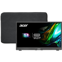 UM.BP1CD.A01 Монитор/ ACER PM181QAbmiux 17,3'', ZeroFrame, UltraThin Black, 16:9, IPS, 1920x1080, 7ms, 250cd, 60Hz, 1xMiniHDMI + 1xType-C(15W) + SPK + Audio Out, Speakers 0.5Wx2,