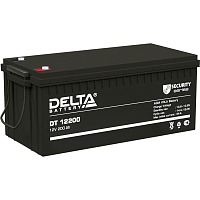 DT12200 Батарея DELTA серия DT, DT 12200, напряжение 12В, емкость 200Ач (разряд 20 часов), макс. ток разряда (5 сек.) 1500А, макс. ток заряда 60А, свинцово-кислотная типа AGM, клеммы под болт М8, ДxШxВ 522х238х218мм., вес 54кг., срок службы 10 лет./ Batte