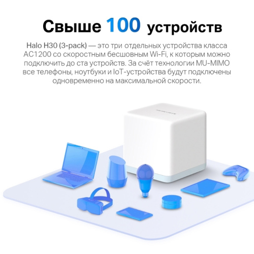 HaloH30(2-pack) MESH система/ AC1200 Whole Home Mesh Wi-Fi System фото 5