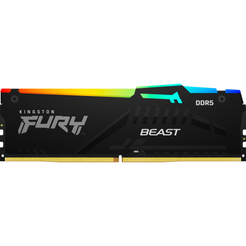 KF556C40BBA-8 Память оперативная/ Kingston 8GB 5600MT/s DDR5 CL40 DIMM FURY Beast RGB XMP