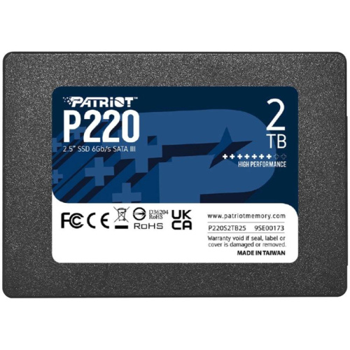 P220S2TB25 Твердотельный накопитель Patriot SATA-III 2TB P220S2TB25 P220 2.5" [P220S2TB25]