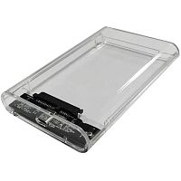 3UB2P6C Внешний корпус для HDD/SSD AgeStar 3UB2P6C SATA III USB3.0 пластик прозрачный 2.5"
