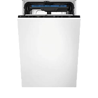 KEMC3211L Встраиваемые посудомоечные машины ELECTROLUX/ Встраиваемая узкая посудомоечная машина, без фасада, сенсорное управление Quick Select 1, трехцифровой дисплей, 10 комплектов, 5 программ + 3 комбинации (все программы, кроме Предварительное полоскан