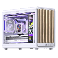 D33WOODWhite Корпус без блока питания/ Case JONSBO D33 WOOD, Mini-Tower, TG, no fan, 2xUSB-A 3.0 + 1xUSB-C 3.2, mATX, mITX White