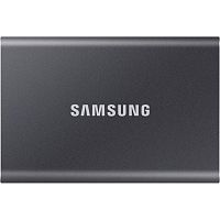 MU-PC4T0T/WW Внешние HDD и SSD/ Samsung External SSD T7, 4000GB, Type-C, USB 3.2 Gen2, R/W 1050/1000MB/s, 85x57x8mm, Titan Grey (12 мес.)
