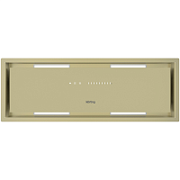 KHI9997GB Встраиваемая вытяжка Korting/ Полностью встраиваемая, в шкаф шириной 90 см, электронное сенсорное управление TOUCH SLIDER, 5 режимов, 950 м3/ч., таймер, сенсор дыма и пара (с функцией автоматического включения), пульт ДУ, алюминиевые жировые фил