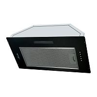 ANGERS60Noir Встраиваемая вытяжка MONSHER/ Встраиваемая вытяжка, ширина 60 см, отвод/рециркуляция, 500 м3/час, механическое кнопочное управление, 3 скорости, светодиодное освещение 1х5 Вт, металлические жироулавливающие фильтры, угольный фильтр KFY (опция