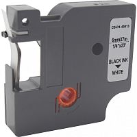 -/ Картридж ленточный Cactus CS-D1-43613 43613 черный/белый для Dymo LM 160, 210D, 280, PnP, 420P, 500 TS; Rhino Pro 6000, 5200, 4200