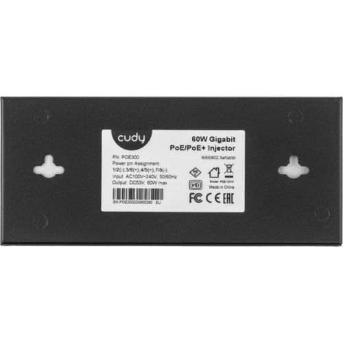 POE300 Инжектор/ 60W Gigabit PoE+/PoE Injector фото 3