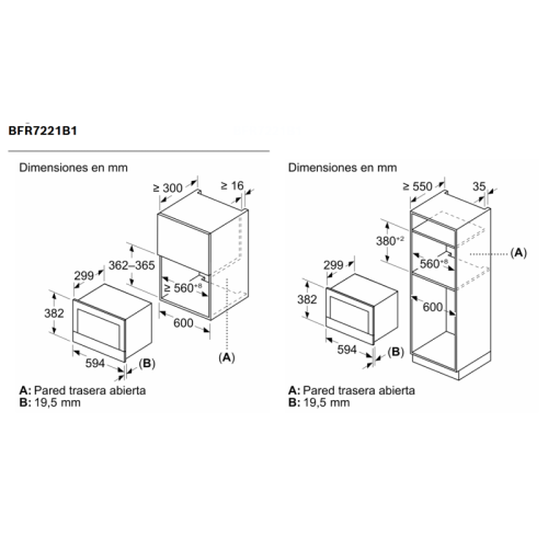 BFR7221B1 900Вт, 5 режимов, инвертер, 21 л, черный, петли справа фото 6