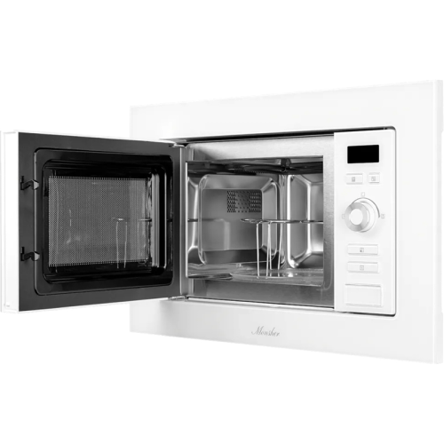 MMH201W Встраиваемая микроволновая печь MONSHER/ 20 л, 800-1250 Вт, гриль, 8 программ, белый цвет фото 4