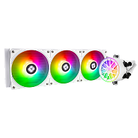 A-ELITE-WH-360-ARGB-V6 Система жидкостного охлаждения/ Water Cooling System Thermalright Aqua Elite 360 V6 (360mm, White, ARGB/ Fans: 3x120mm, 70.84CFM, 29.8dBA, 2000RPM/ Pump height 53.5mm, 2800RPM, Rad thickness 27mm/ S: 1700, 1200, 1851, 115X, AM5, AM4