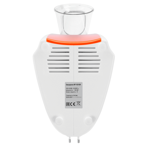 MF-1031OR Овощерезка MAUNFELD/ Овощерезка, 150 Вт, 5 насадок, белый/оранжевый фото 8